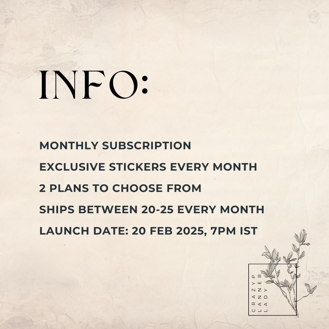 ✨ Join the Crazy Sticker Club! ✨ - Monthly Membership