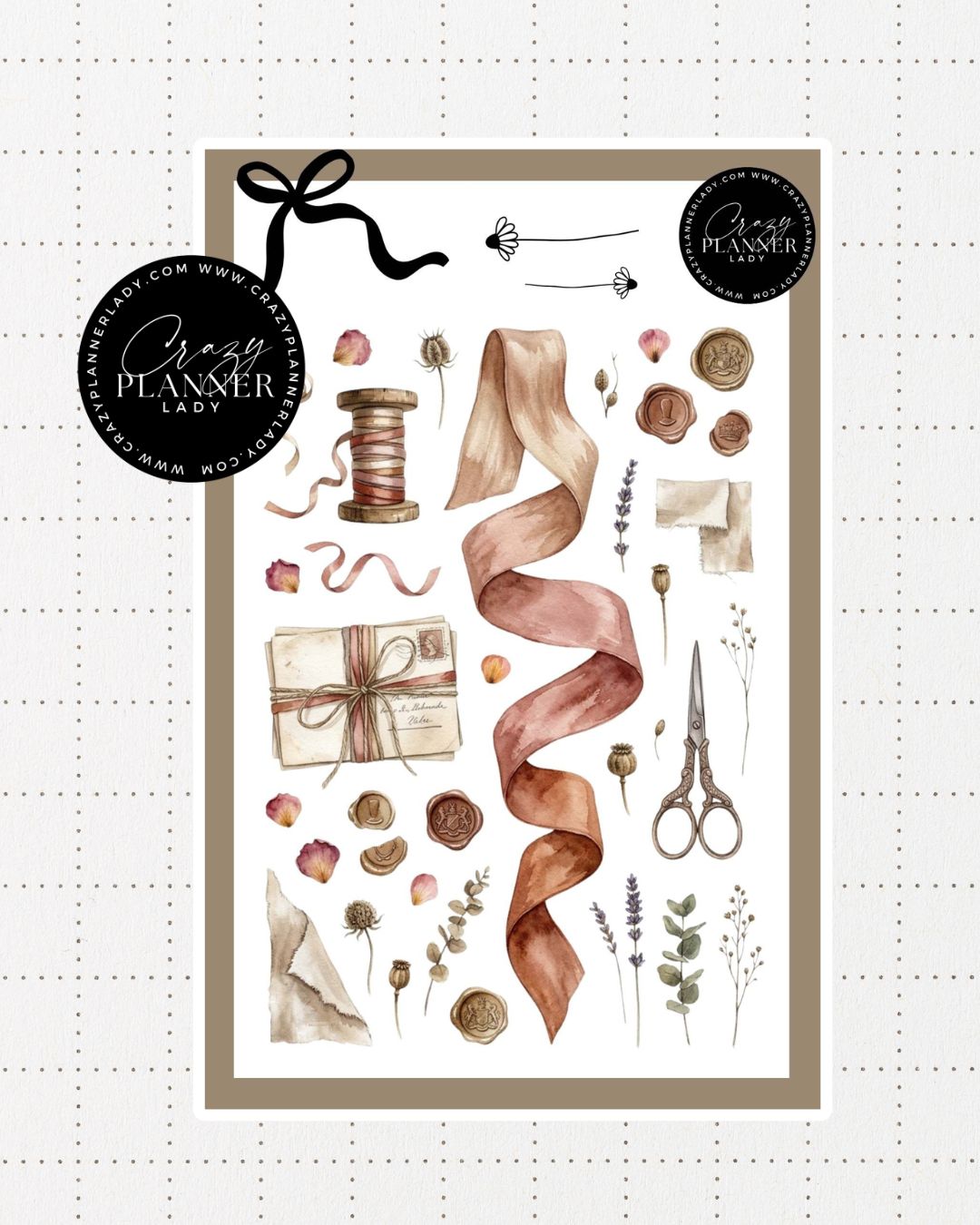 Painted by Nature Sticker Sheet | 05 | Watercolor Planner Stickers | Journal Stickers | Decorative Stickers