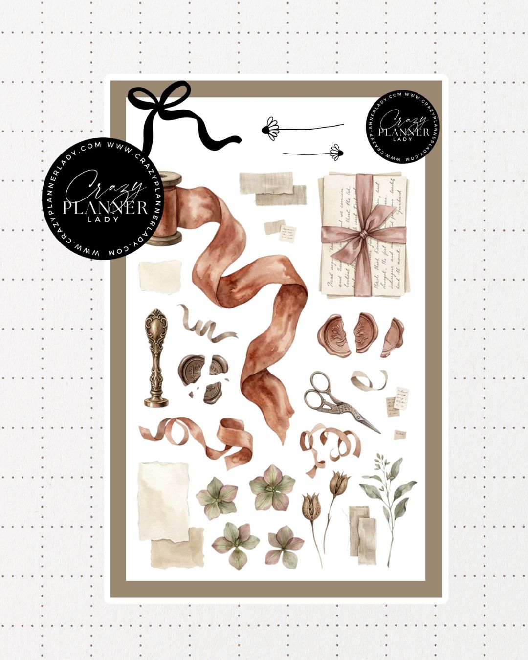 Painted by Nature Sticker Sheet | 04 | Watercolor Planner Stickers | Journal Stickers | Decorative Stickers