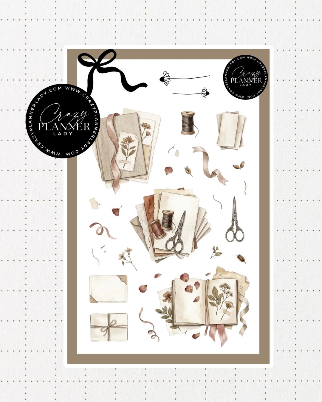 Painted by Nature Sticker Sheet | 16 | Watercolor Planner Stickers | Journal Stickers | Decorative Stickers