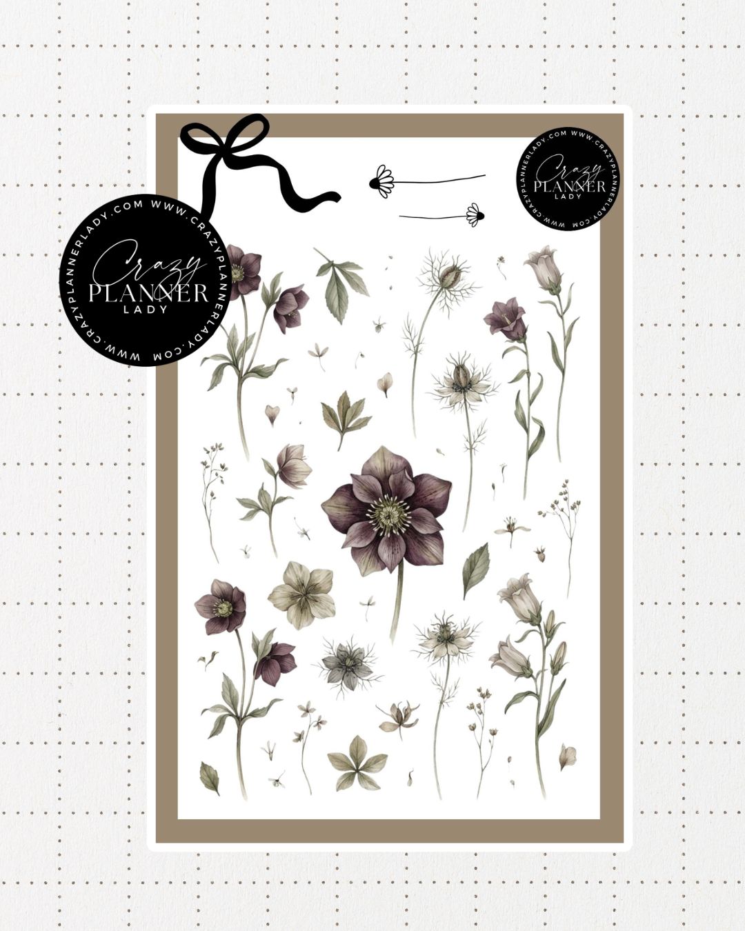 Painted by Nature Sticker Sheet | 14 | Watercolor Planner Stickers | Journal Stickers | Decorative Stickers