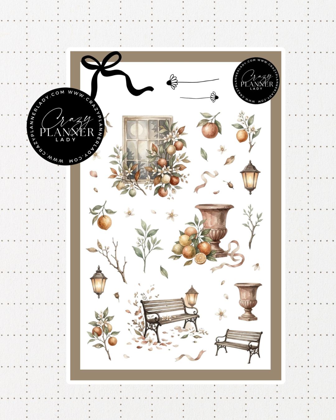Painted by Nature Sticker Sheet | 11 | Watercolor Planner Stickers | Journal Stickers | Decorative Stickers