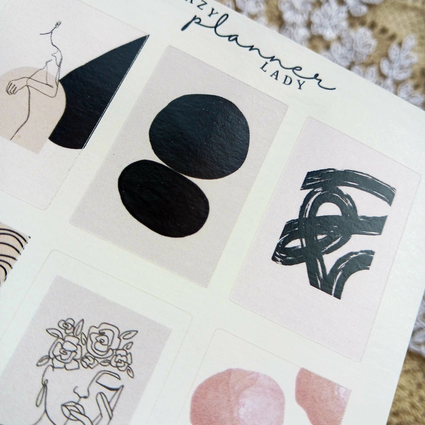 Abstract Love Sticker Sheet