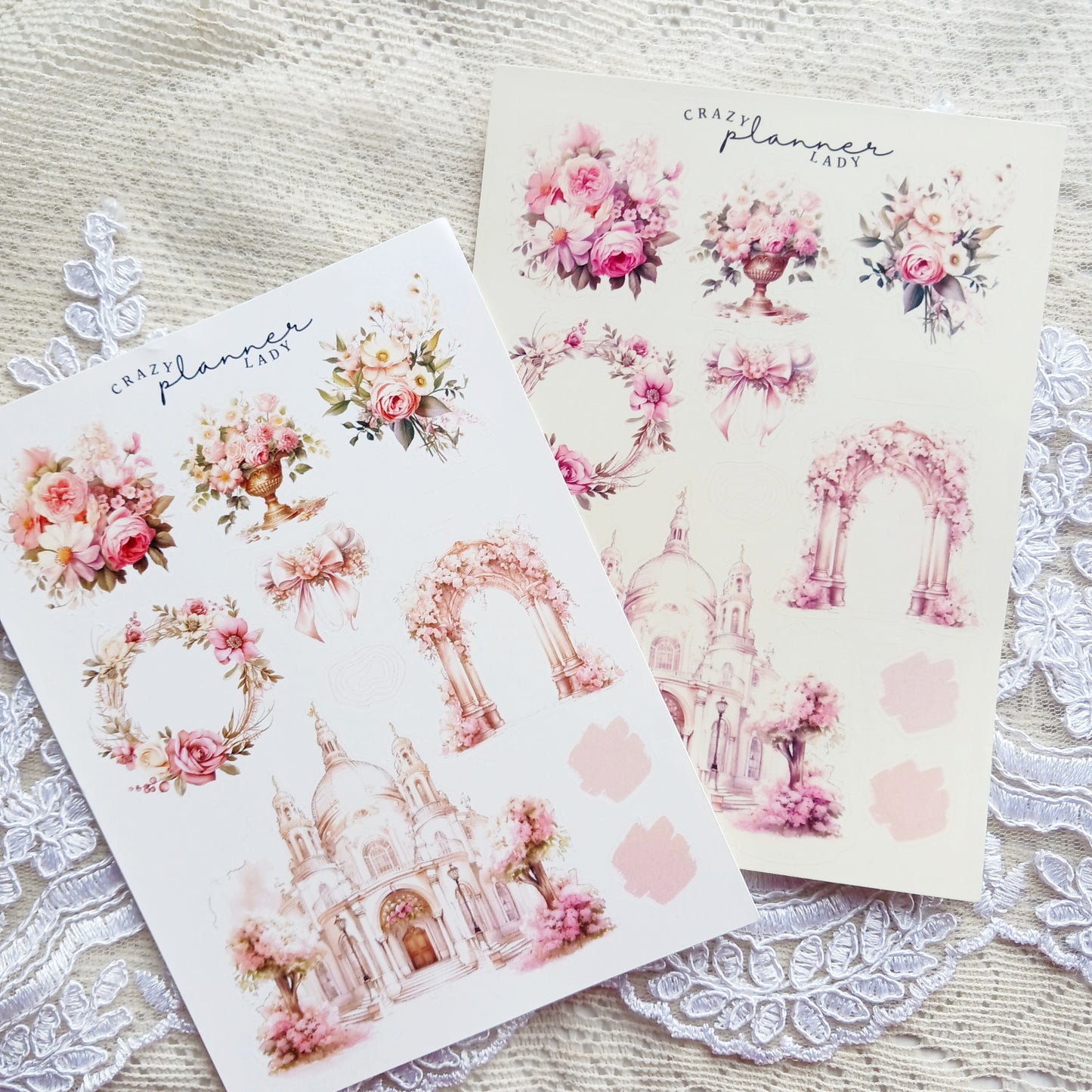 Sticker sheet - Romantic Florals