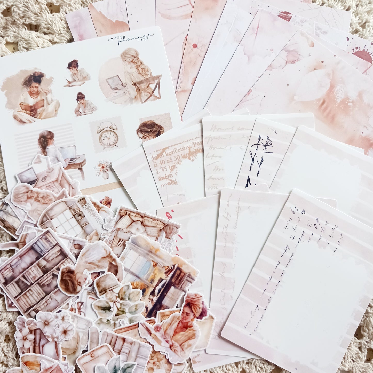 Cozy Mini Journal Kit - Stickers, Papers & Labels for Journaling