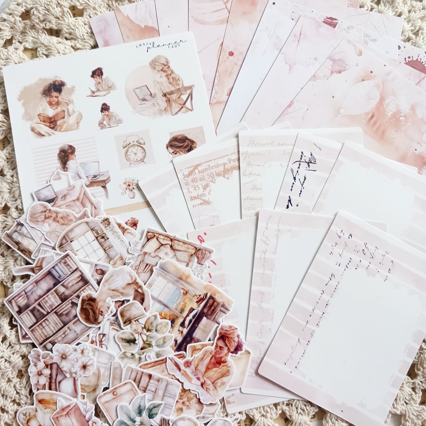 Cozy Mini Journal Kit - Stickers, Papers & Labels for Journaling