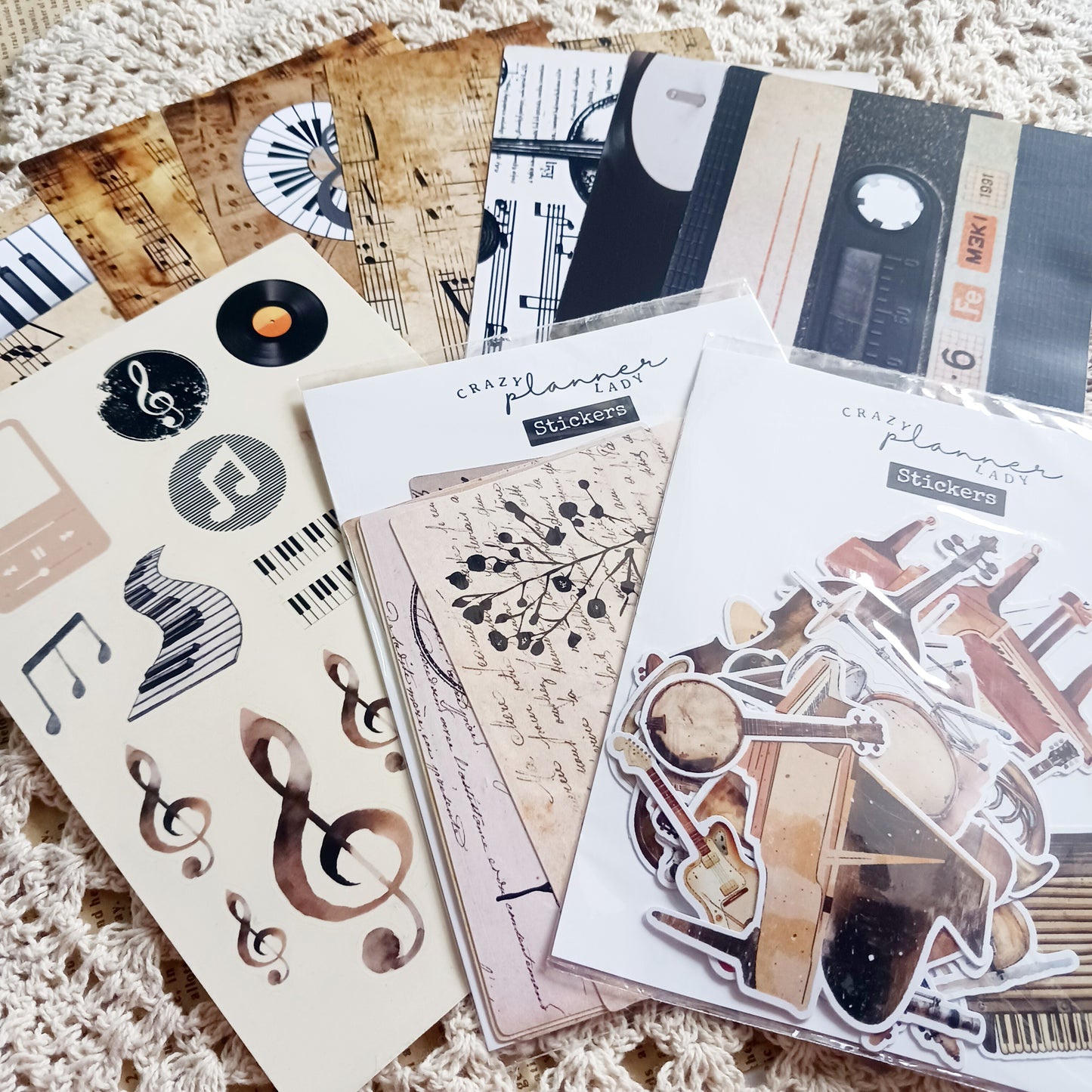 Music Mini Journal Kit - Journaling & Scrapbooking Essentials