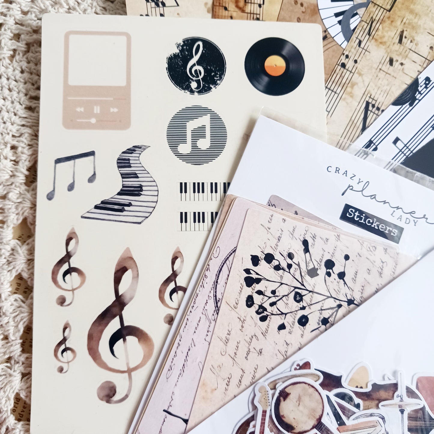 Music Mini Journal Kit - Journaling & Scrapbooking Essentials