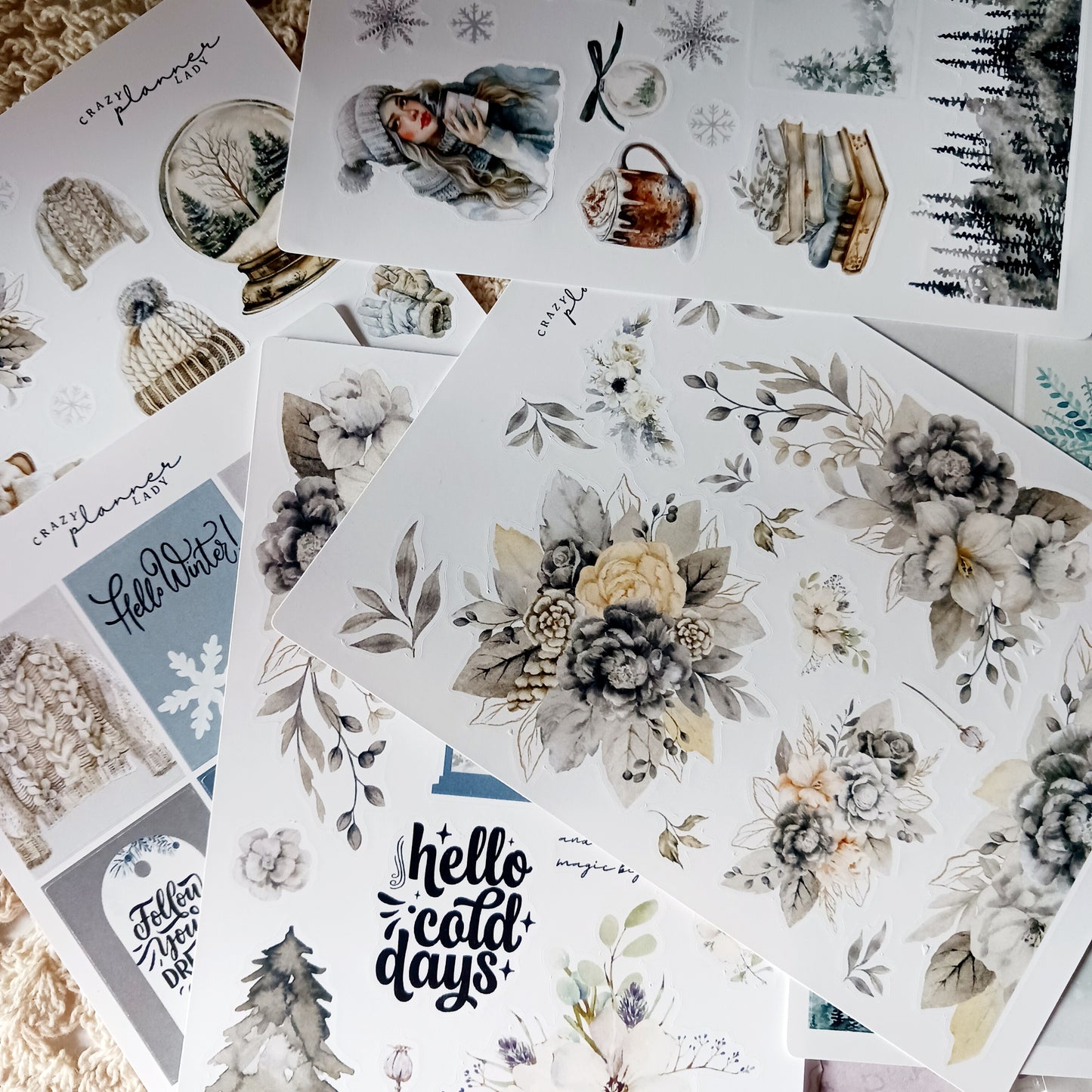 Sticker Sheets Bundle - Frosted Whispers