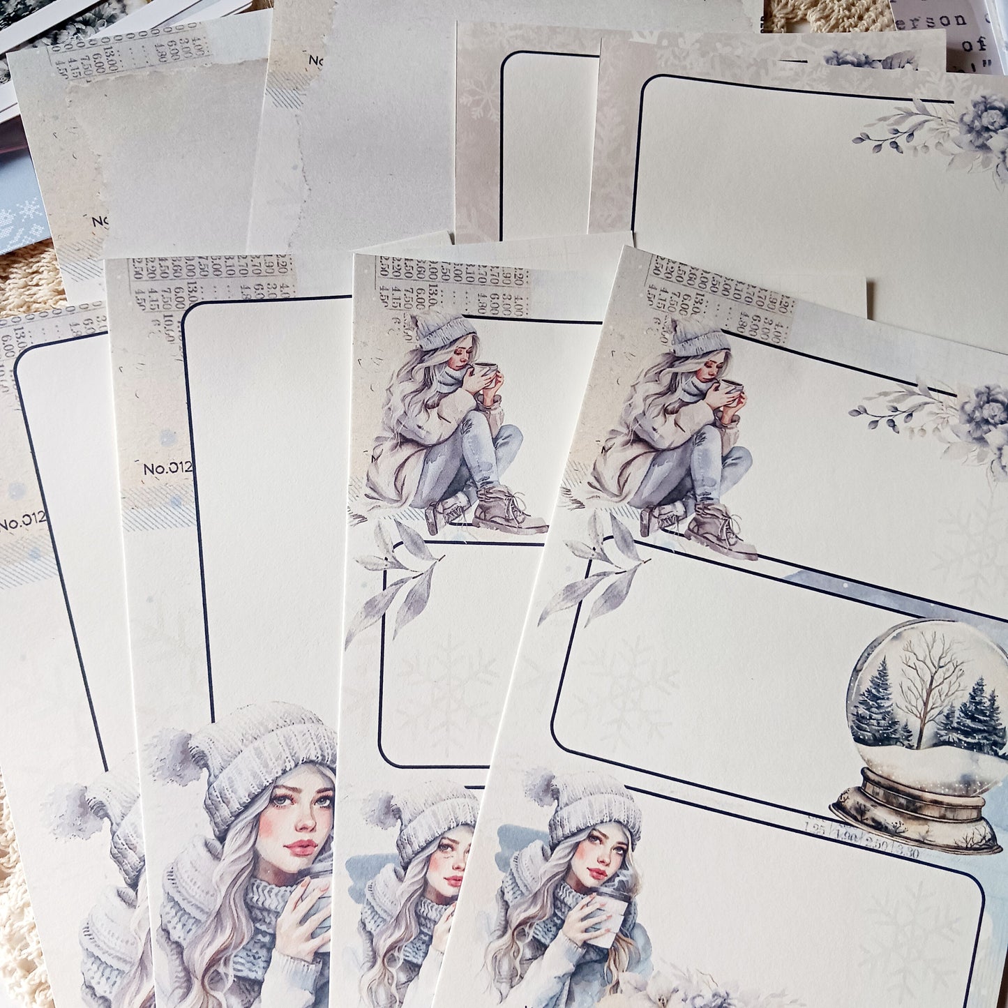 Memo Pages - Frosted Whispers