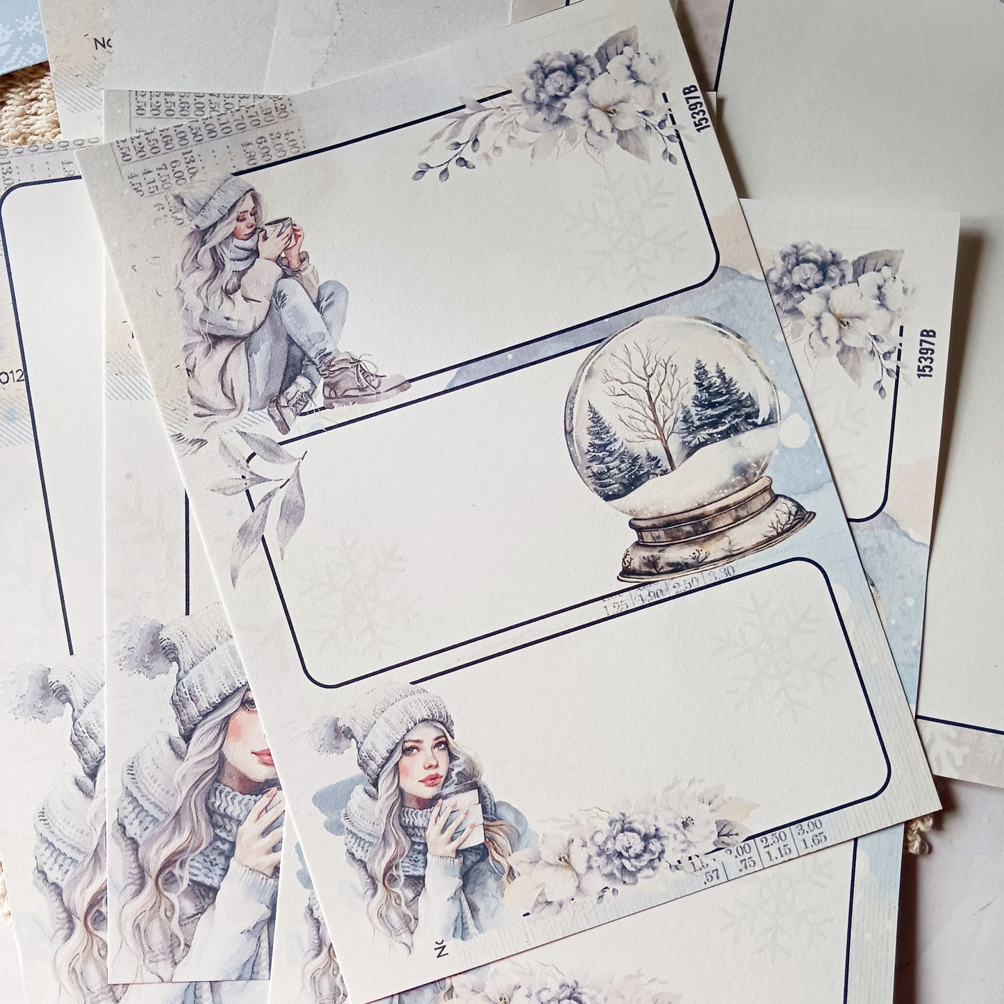 Memo Pages - Frosted Whispers