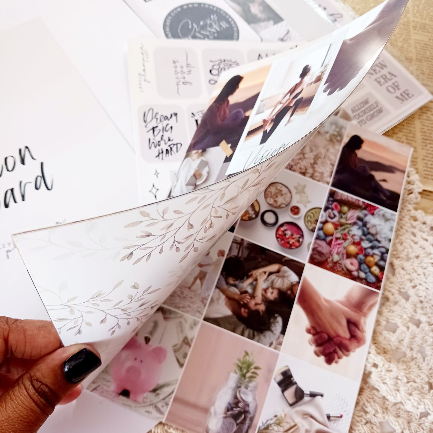 Fresh Start - Vision Board Kit for 2025 | Goal Setting & Manifestation Planner Kit | Aesthetic Journal Stickers
