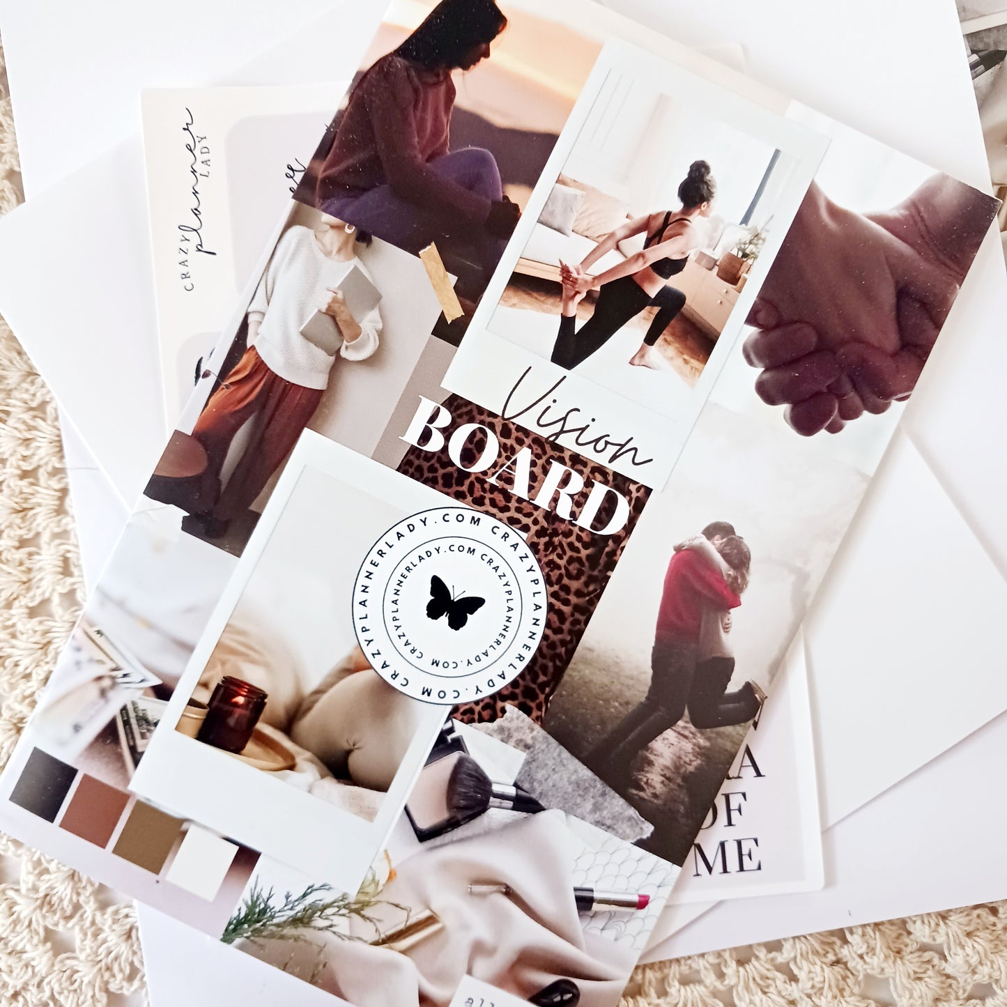 Fresh Start - Vision Board Kit for 2025 | Goal Setting & Manifestation Planner Kit | Aesthetic Journal Stickers