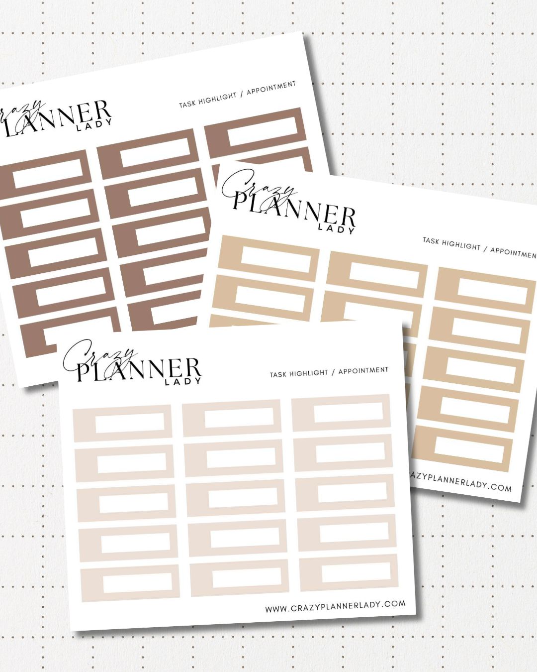 Minimal Planner Stickers – mini boxes | Neutral Functional Stickers | 3x3.5” Matte Sheet