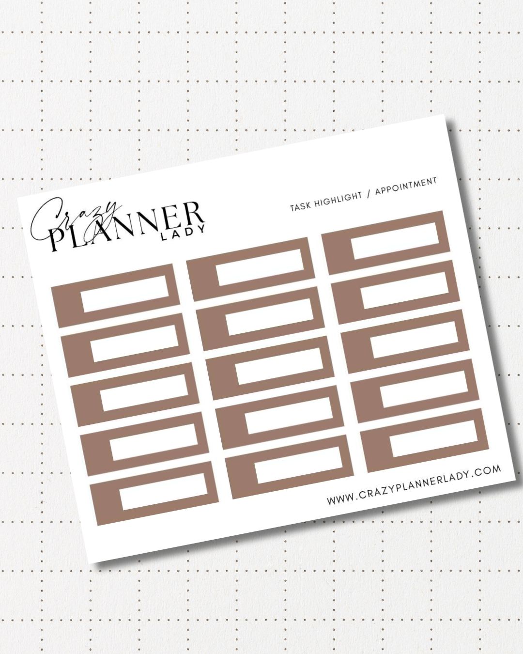 Minimal Planner Stickers – mini boxes | Neutral Functional Stickers | 3x3.5” Matte Sheet