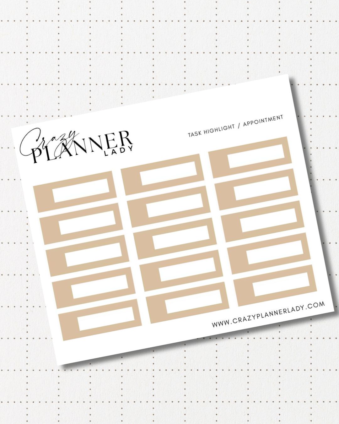 Minimal Planner Stickers – mini boxes | Neutral Functional Stickers | 3x3.5” Matte Sheet