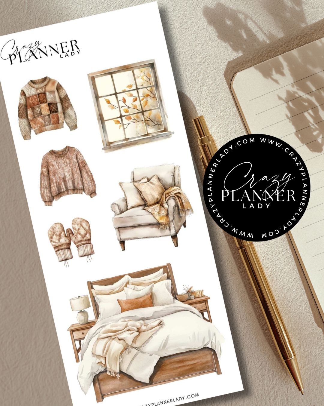 Autumn Sticker Set – Cozy day