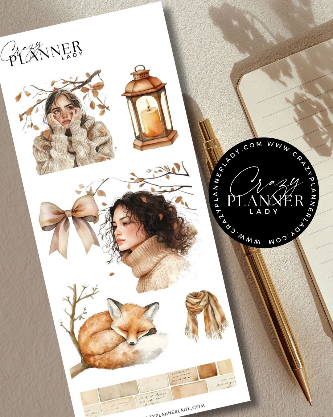 Autumn Sticker Set – Cozy day