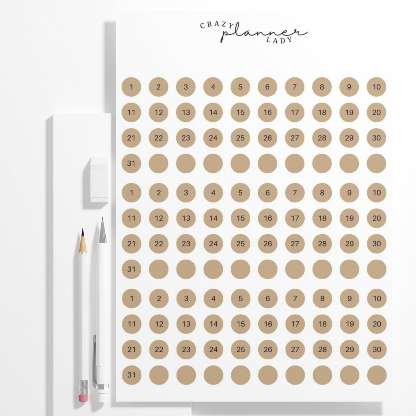 ✨ Functional Planner Stickers 2025 Collection ✨ Date Dots