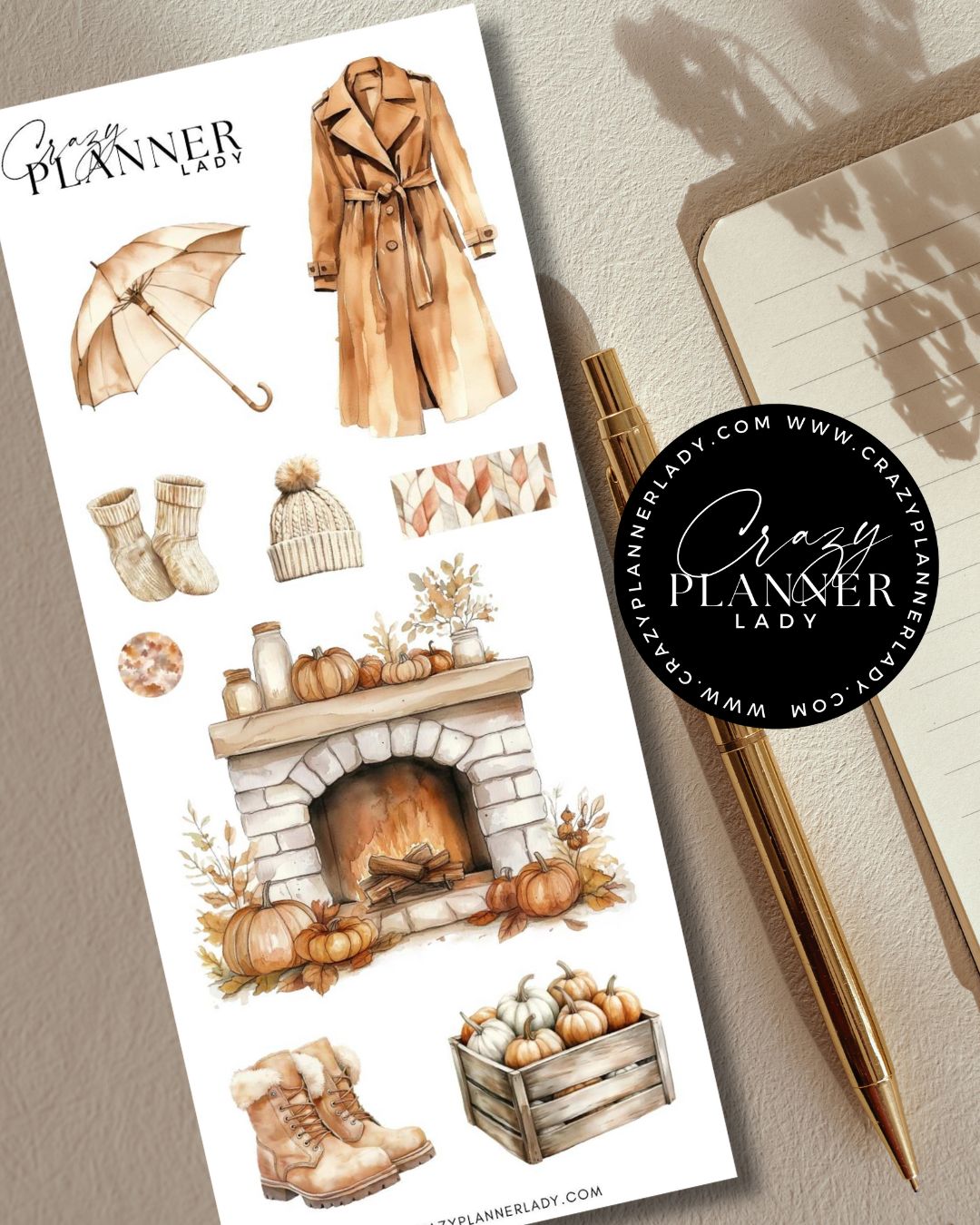 Autumn Sticker Set – Cozy day