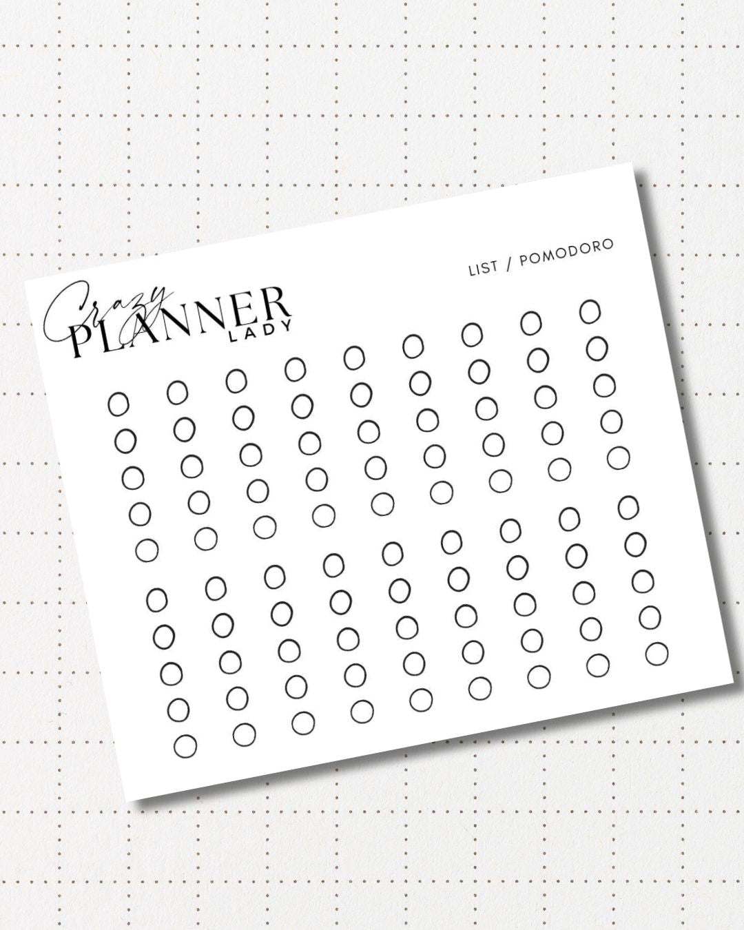 Minimal Planner Stickers – list | Neutral Functional Stickers | 3x3.5” Matte Sheet