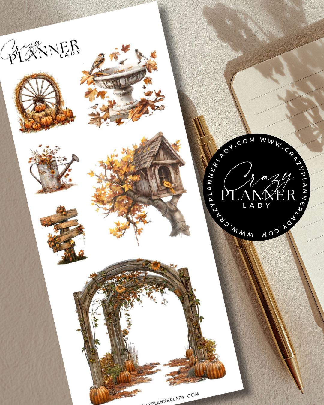 Autumn Sticker Set – Garden Walk