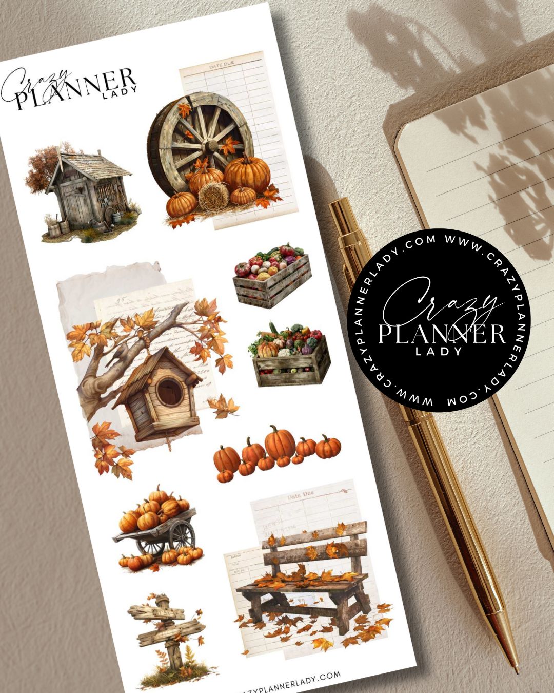Autumn Sticker Set – Garden Walk