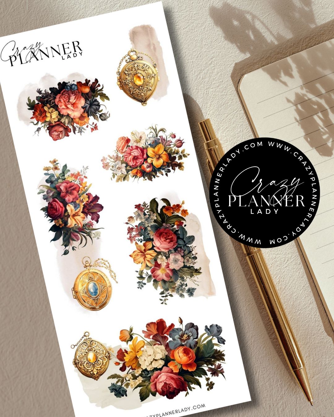 Autumn Sticker Set – Floral keys