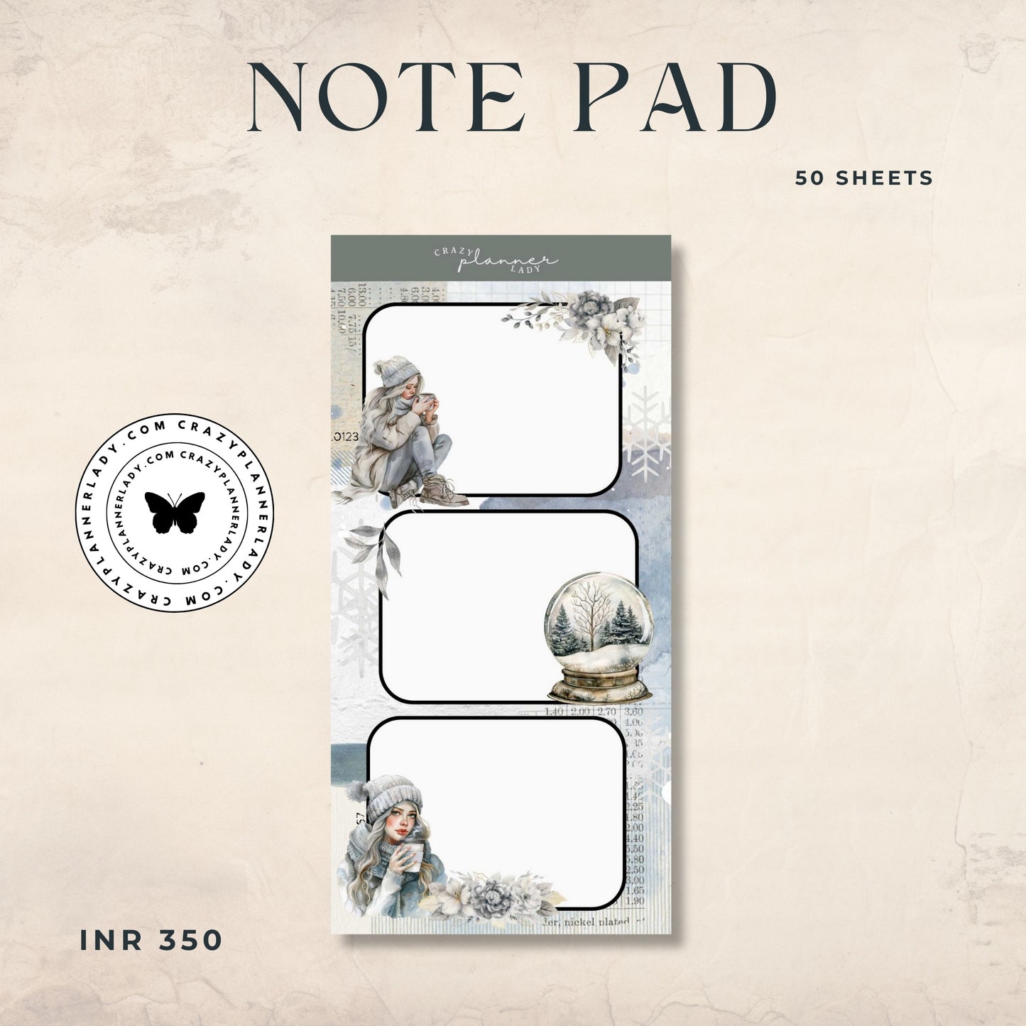 Note Pad - Frosted Whispers