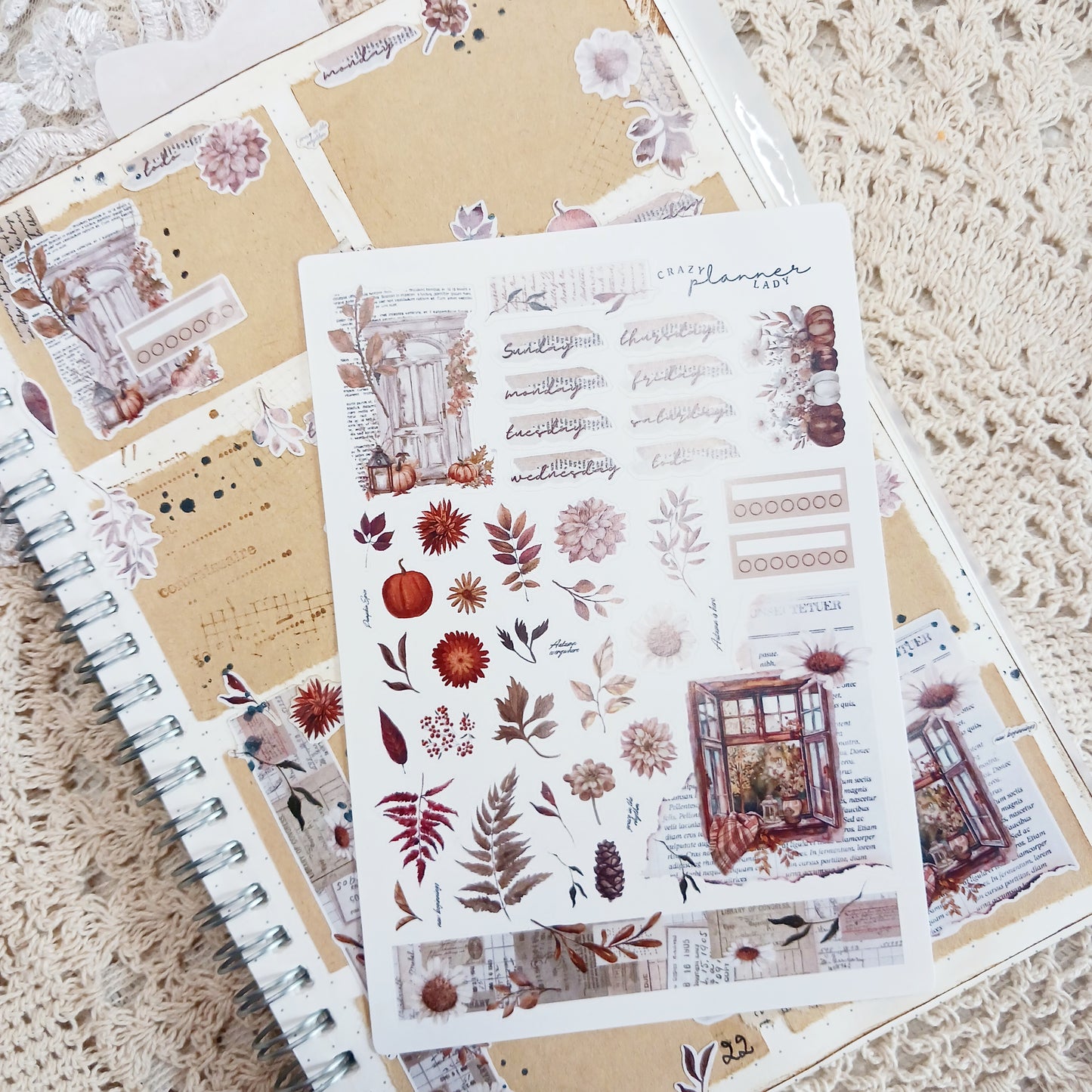 Sticker sheet - Autumn Weekly Planner