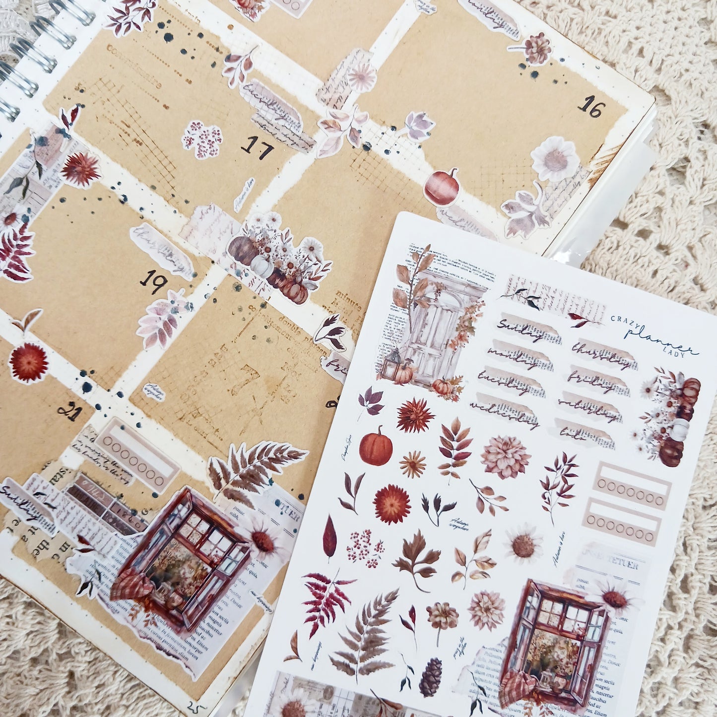 Sticker sheet - Autumn Weekly Planner