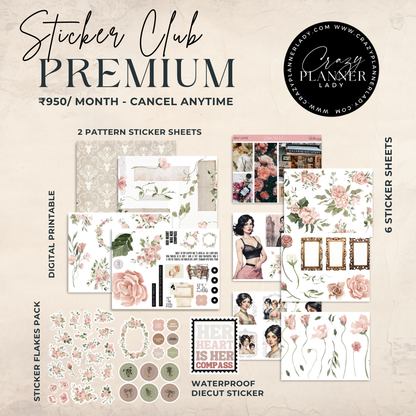 ✨ Join the Crazy Sticker Club! ✨ - Monthly Membership
