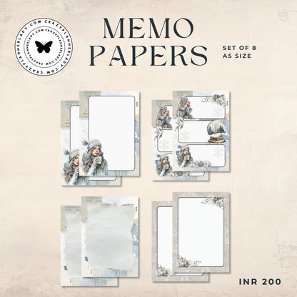 Memo Pages - Frosted Whispers
