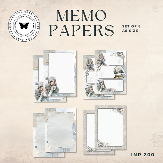 Memo Pages - Frosted Whispers