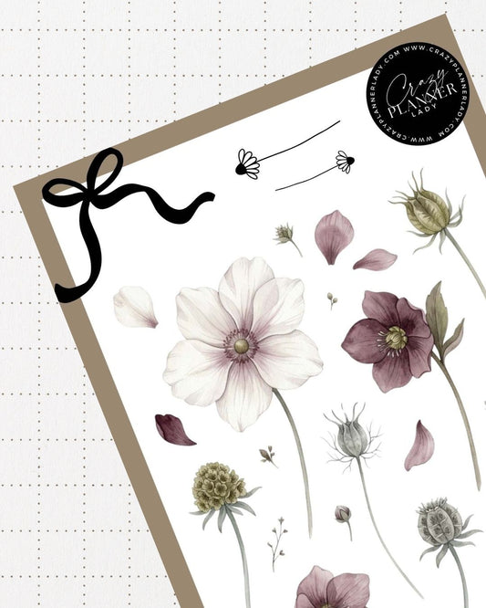 Painted by Nature Sticker Sheet | 15 | Watercolor Planner Stickers | Journal Stickers | Decorative Stickers