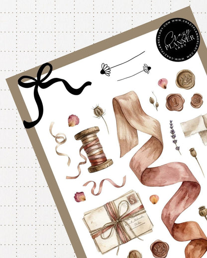 Painted by Nature Sticker Sheet | 05 | Watercolor Planner Stickers | Journal Stickers | Decorative Stickers