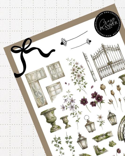 Painted by Nature Sticker Sheet | 03 | Watercolor Planner Stickers | Journal Stickers | Decorative Stickers