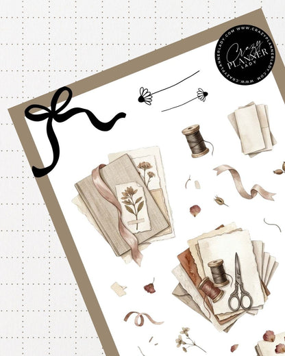 Painted by Nature Sticker Sheet | 16 | Watercolor Planner Stickers | Journal Stickers | Decorative Stickers