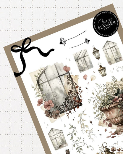 Painted by Nature Sticker Sheet | 13 | Watercolor Planner Stickers | Journal Stickers | Decorative Stickers (Copy)