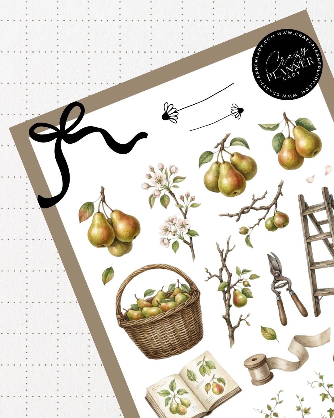 Painted by Nature Sticker Sheet | 12 | Watercolor Planner Stickers | Journal Stickers | Decorative Stickers