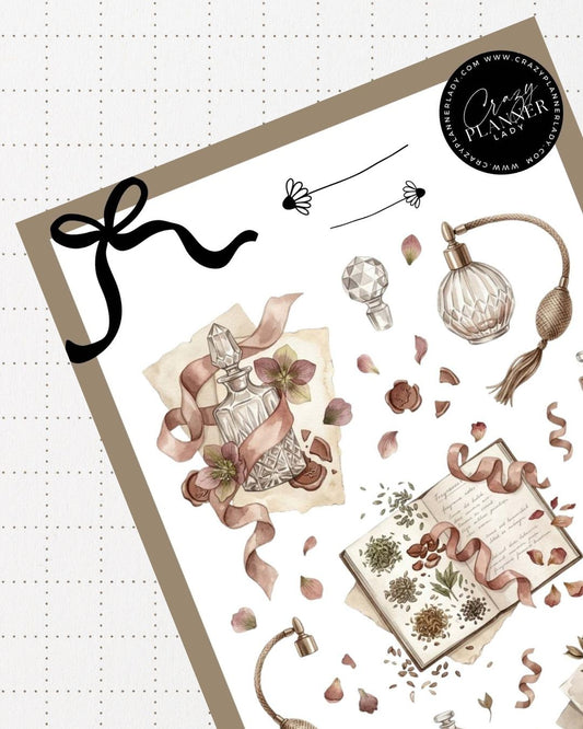 Painted by Nature Sticker Sheet | 10 | Watercolor Planner Stickers | Journal Stickers | Decorative Stickers