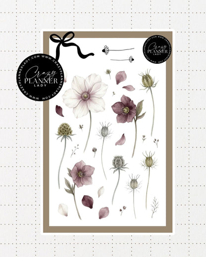 Painted by Nature Sticker Sheet | 15 | Watercolor Planner Stickers | Journal Stickers | Decorative Stickers