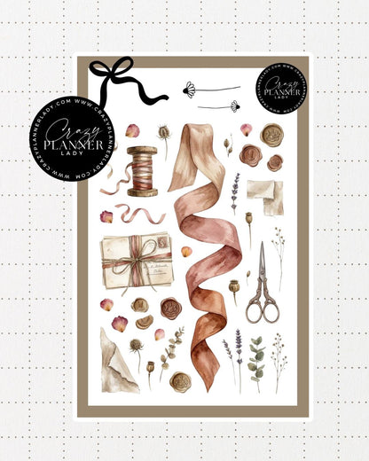 Painted by Nature Sticker Sheet | 05 | Watercolor Planner Stickers | Journal Stickers | Decorative Stickers