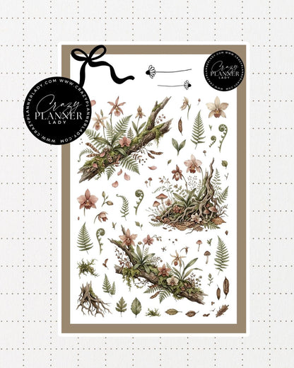 Painted by Nature Sticker Sheet | 02 | Watercolor Planner Stickers | Journal Stickers | Decorative Stickers