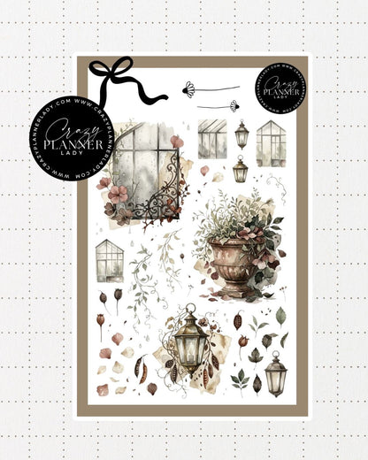 Painted by Nature Sticker Sheet | 13 | Watercolor Planner Stickers | Journal Stickers | Decorative Stickers (Copy)