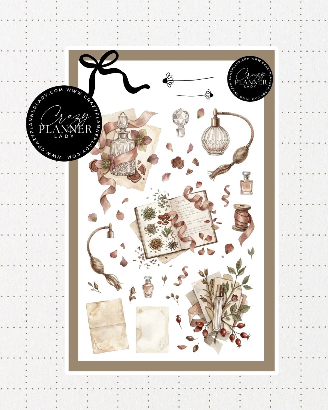 Painted by Nature Sticker Sheet | 10 | Watercolor Planner Stickers | Journal Stickers | Decorative Stickers