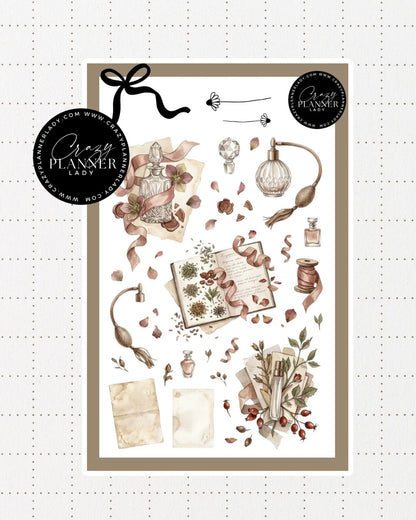 Painted by Nature Sticker Sheet | 10 | Watercolor Planner Stickers | Journal Stickers | Decorative Stickers