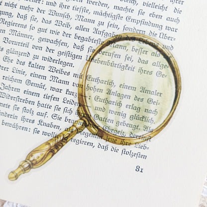 Vintage Magnifying Glass Sickers Pack
