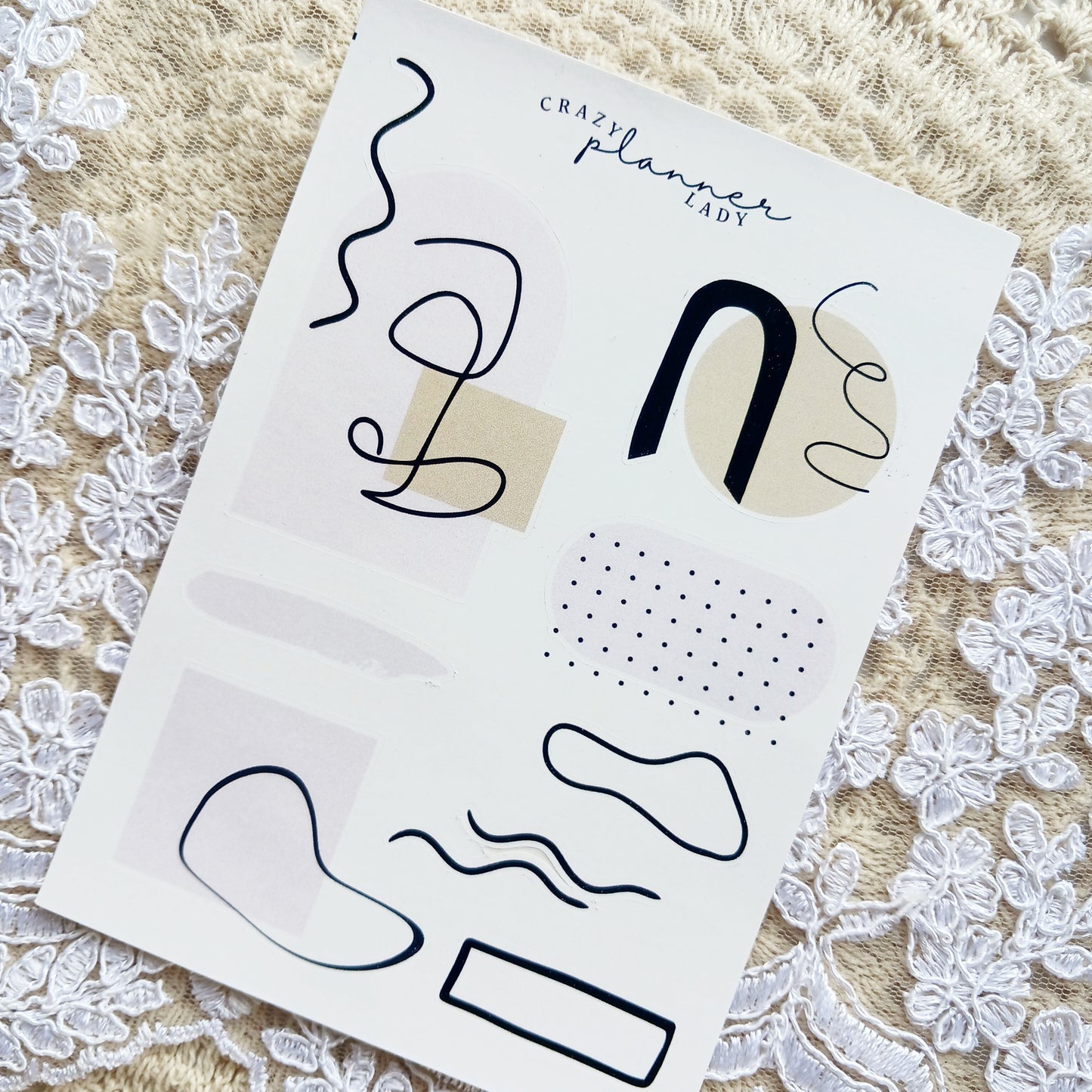 Minimal Abstract Sticker Sheet