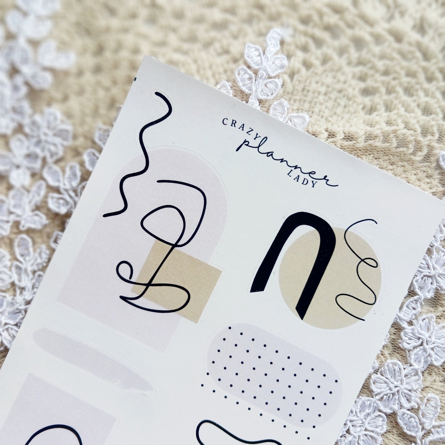 Minimal Abstract Sticker Sheet